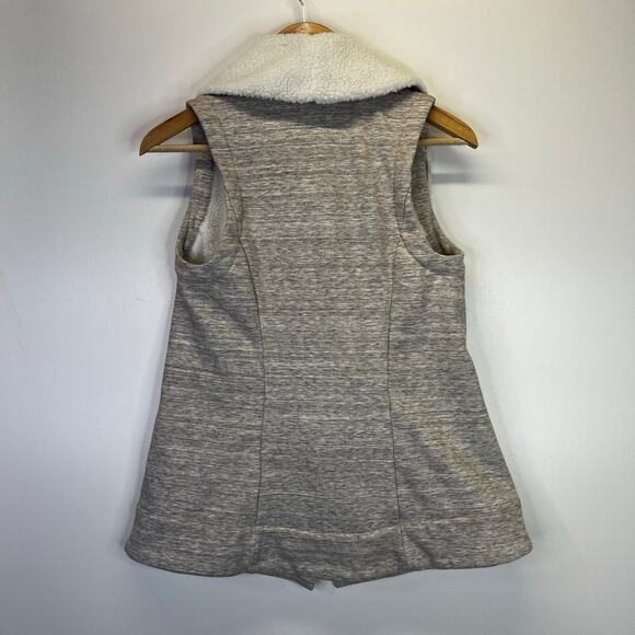Athleta Apres Anything Sherpa vest gray white - XXS - Picture 6 of 9